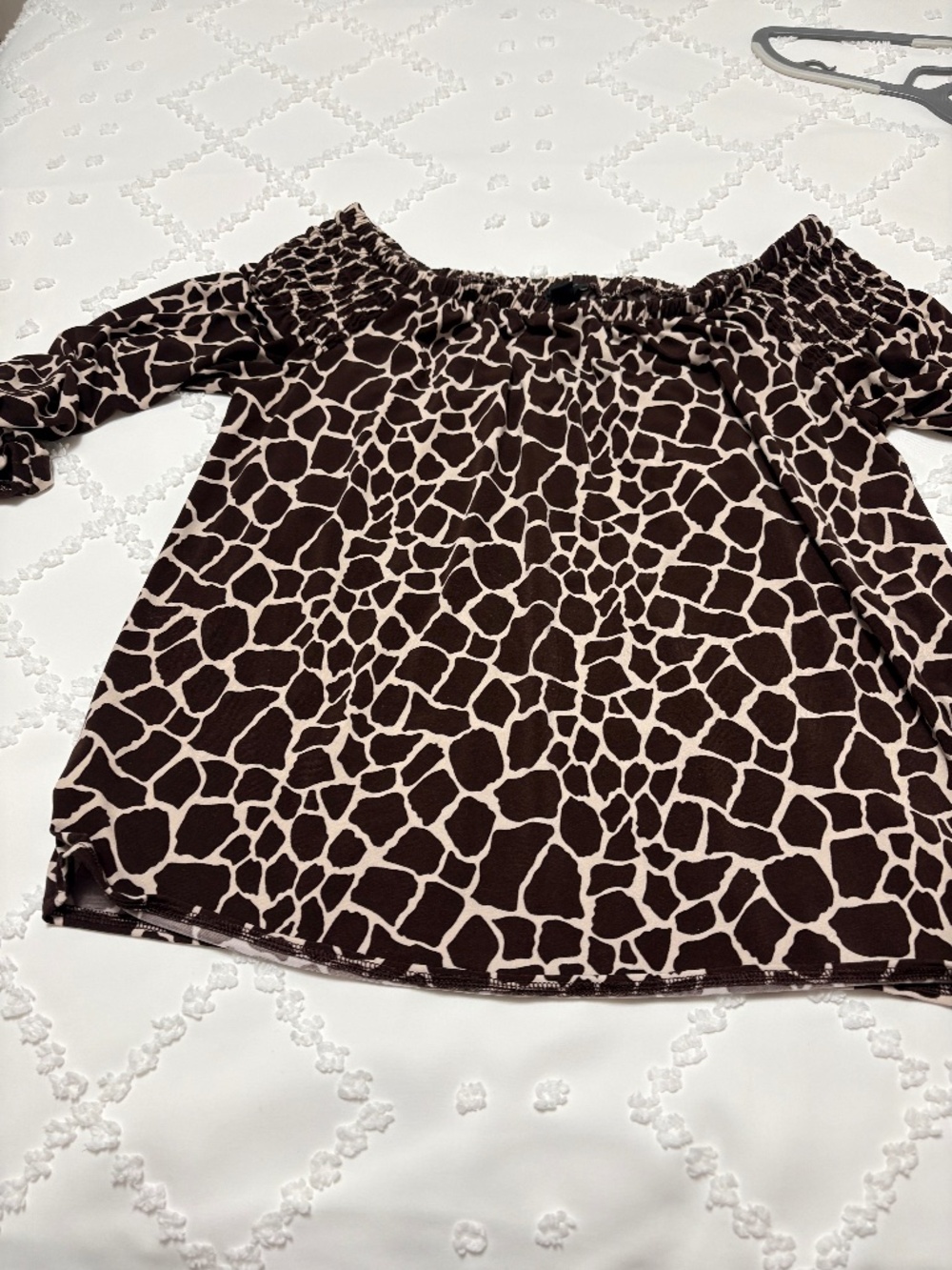 Giraffe print top